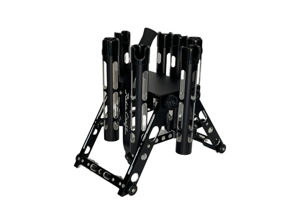 ロデオクラフト スーパーカスタムロッドスタンド 7pcs #ブラックエディション